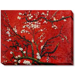 ( ._.) Van Gogh 'Branches of an Almond Tree in Blossom' Hand-painted Canvas