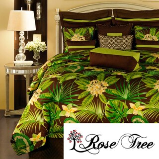 Rose Tree Rainforest 4-piece Queen-size Comforter Set