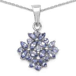 Malaika Sterling Silver Tanzanite Necklace