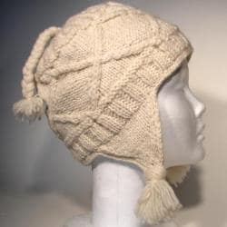 Cotton and Wool Ear Flap Hat (Nepal)-Image