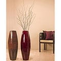 Bamboo 36-inch Cylinder Vase with Natural Branches