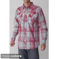 Green Tek Men's Long-sleeve Plaid Shirt