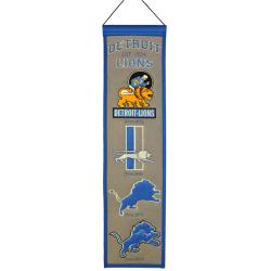 Detroit Lions Wool Heritage Banner
