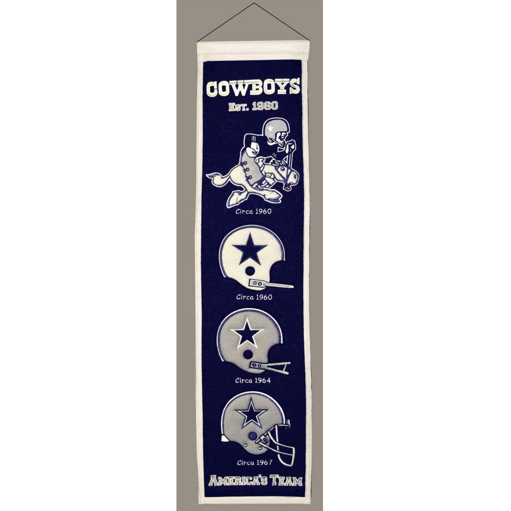 Dallas Cowboys Wool Heritage Banner