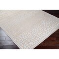 Meticulously Woven Beige Animal Print Abstract Rug (5'2 x 7'6)