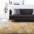 Meticulously Woven Circles Geometric Abstract Rug (5'2 x 7'6)
