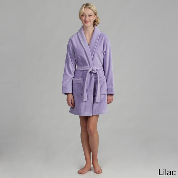 Terry cloth robes with buttons