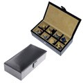 Cuff Daddy Black Leatherette Cuff Links Storage Box