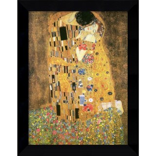 Gustav Klimt 'The Kiss (Le Baiser / Il Baccio), 1907' Framed Canvas Art