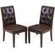 Christopher Knight Home Gentry Bonded Leather Brown Dining Chair (Set of 2)