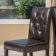 Christopher Knight Home Gentry Bonded Leather Brown Dining Chair (Set of 2)