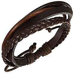 Leather 'Multi Layer' Bracelet-Image