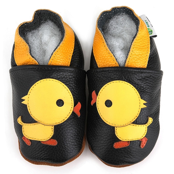 Baby Pie Yellow Duck Leather Infant Shoes - Overstockâ„¢ Shopping ...