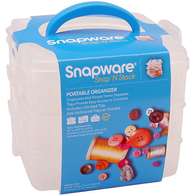 Snapware Snap 'n Stack Small 3layered Craft Organizer Overstock