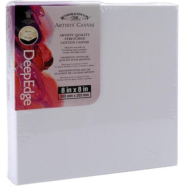 Deep Edge 8x8inch Stretched Cotton Artist's Canvas 13301029