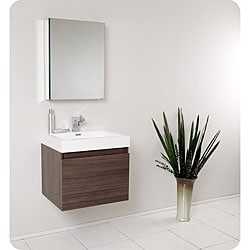 Find Shop Fresca Nano Grey Oak Bathroom Vanity with Medicine Cabinet