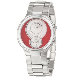 Philip Stein Women's 'Modern' Stainless Steel Quartz Diamond Watch