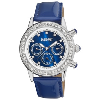 August Steiner Women's Multifunction Dazzling Strap Watch