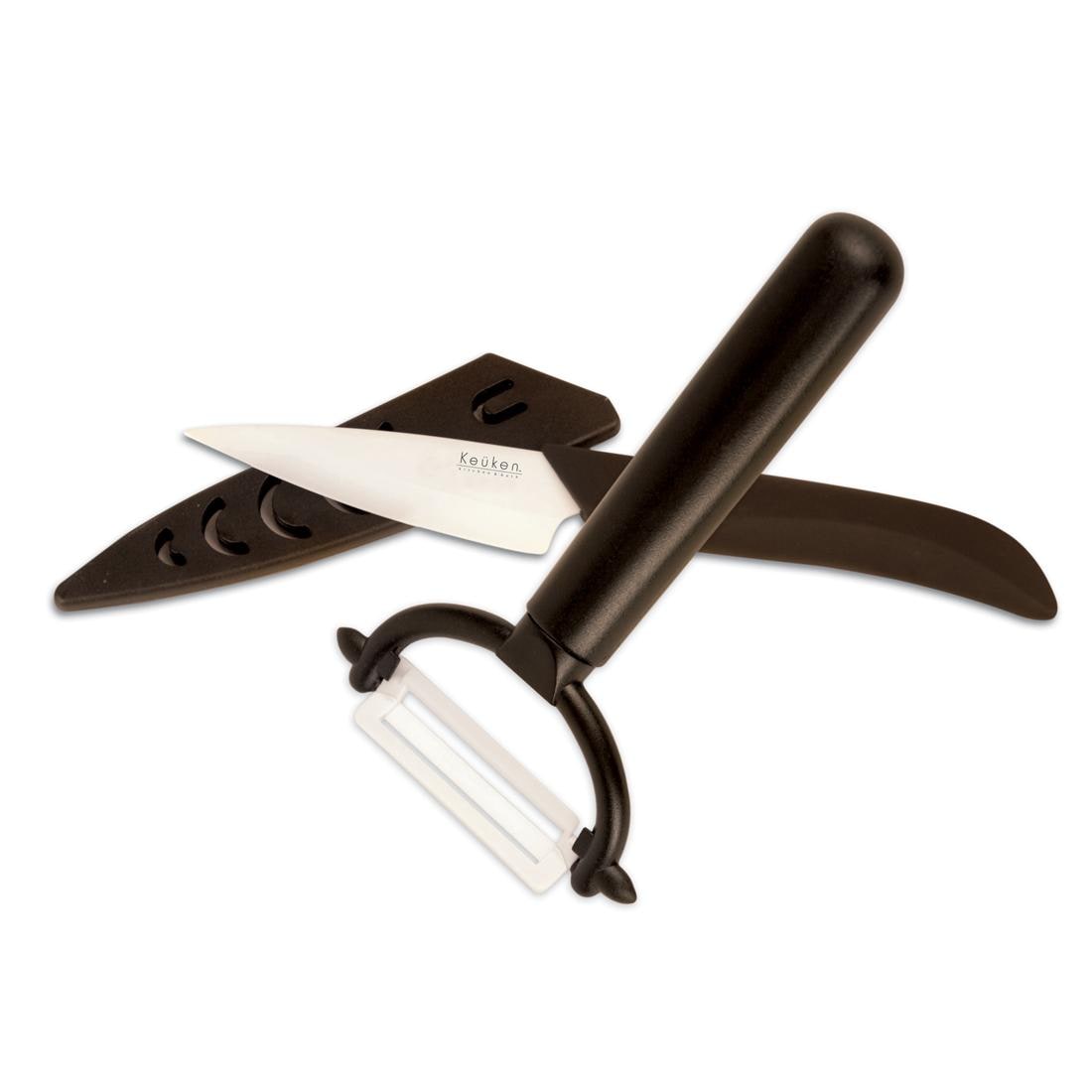 Keuken Ceramic Paring Knive and Peeler Set