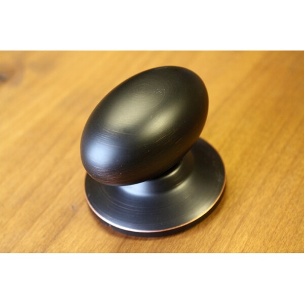 SureLoc Vintage Bronze Eggshaped Dummy Door Knob 13316616