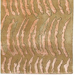 Julie Cohn Hand-knotted Resonate Beige Abstract Design Wool Rug (9' x 13')
