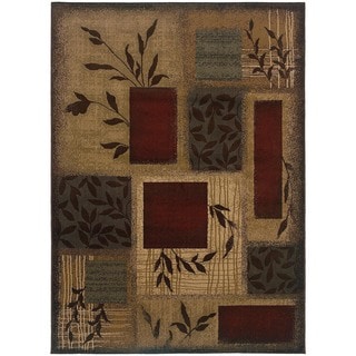 Best Shopping Indoor Green Abstract Area Rug (8'2 x 10')