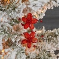 Glass and Acrylic Flower Hanging Christmas Ornament (India)