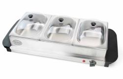 Nostalgia Electrics 3-station Buffet Server/ Warming Tray