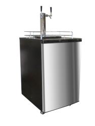 Nostalgia Electrics KRS-6100SS Double Kegorator Twin Tap Beer Keg Fridge