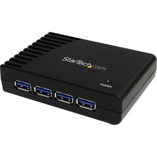 StarTech.com 4 Port Black SuperSpeed USB 3.0 Hub