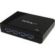 StarTech.com 4 Port Black SuperSpeed USB 3.0 Hub