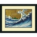 Katsushika Hokusai 'Big Wave (from 100 views of Mt. Fuji)' Framed Art Print