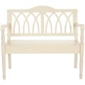 Safavieh Carlisle Distressed White Bench