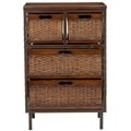 Walsham 4-drawer Dark Walnut Storage Shelf