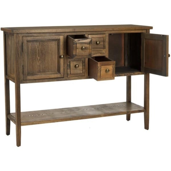 Safavieh Brighton Oak Finish Storage Sideboard 13340709 Overstock
