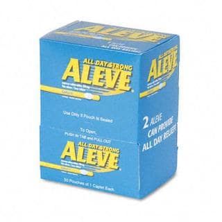 Aleve Pain Reliever Tablets (Pack of 50)