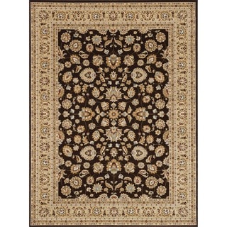 Hand-tufted Primeval Brown Oriental Rug (7'7 x 10'6)
