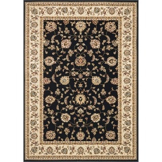 Primeval Black/ Ivory Oriental Rug (2' x 3')