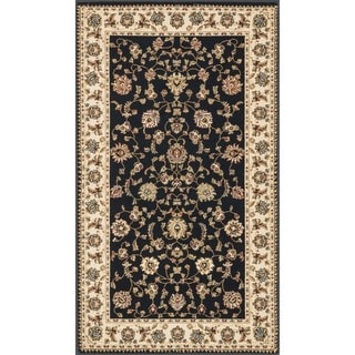 Primeval Black/ Ivory Oriental Rug (2'3 x 3'9)