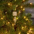 Clear Glass Christmas Hanging Ornament (India)