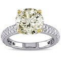 Miadora 14k Gold 3 3/5ct TDW Certified Diamond Engagement Ring (G-H, SI1-SI2)