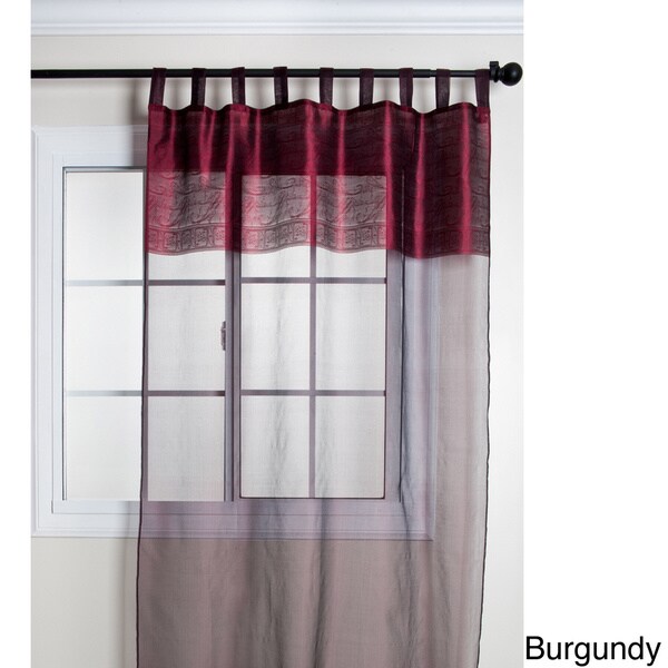 Silk Sheer Tab Top 84 Inch Curtain Panel Sheer Curtains On Popscreen