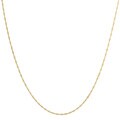 Fremada 14k Yellow Gold Singapore Chain Necklace (16-30 inch)