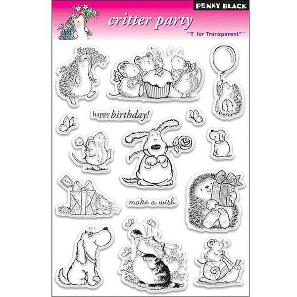 Penny 'Critter Party' Clear Stamps