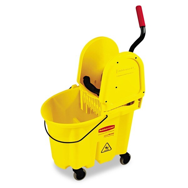Rubbermaid Wavebrake 35-Quart Yellow Bucket/Wringer