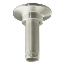 Kohler K-7396-BN Vibrant Brushed Nickel 3" Straight Ceiling-Mount Showerarm And Flange-Image