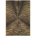 Indoor/ Outdoor Black/ Natural Rug (9' x 12')