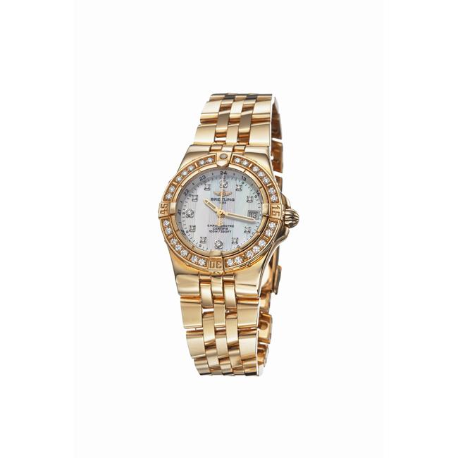 Breitling Womens Starliner 18k Yellow Gold Diamond Watch