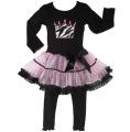 Ann Loren Girl's 2-piece High Fashion Tutu Outfit
