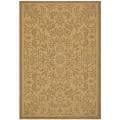 Indoor/ Outdoor Natural/ Gold Rug (7'10' x 11')